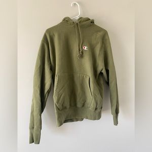 Champion army green hoodie